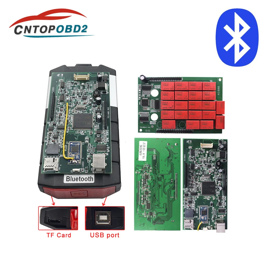 Реальная V9.0 Multidiag двойная плата с Bluetooth автомобиль грузовик средство диагностики TCS,0 новейшее/,3 Keygen программное обеспечение с кабелями