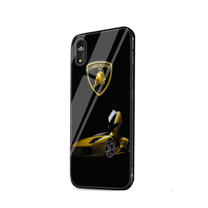 G11 Gerleek Lamborghini стекло чехол для iPhone 5 5S SE 6 6s 7 8 Plus XR X XS Max - Цвет: G11