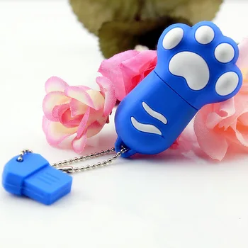 

Cat claw usb3.0 disk cartoon animal cute creative fashion usb disk corporate gift white/brown/black/pink/blue footprint memory