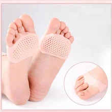 Silicone Forefoot Insoles for Women High Heel Shoes Breathable Health Care Relief Pain Half Pads Toes Inserts Honeycomb Forefoot