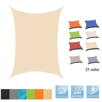 

2x5m Waterproof Sun Shelter Sunshade Protection Outdoor Canopy Garden Patio Pool Shade Sail Awning Camping Shade Oxford Cloth