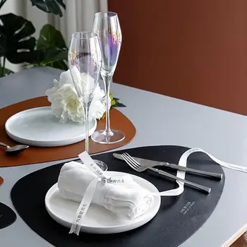 

# 2Pcs Faux Leather Placemat Insulation Bowl Dish Tea Cup Pad Dining Table Mat Bowl Dish Tea Cup Pad Dining Table Mat Bowl Dish