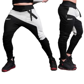 

New Men's Hip Hop Sweatpants Fitness Joggers 2019 Spring Male Side Stripe High Street Hip Long Trousers Harem Pants Sweatpant