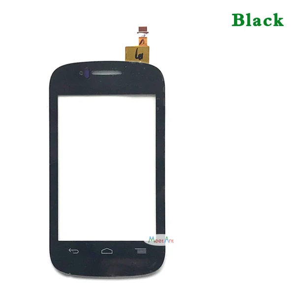 10 шт./лот 3," для Alcatel One Touch POP C1 OT4015 4015 4015X OT4016 4016 сенсорный экран дигитайзер сенсор внешняя стеклянная панель объектива - Цвет: Черный