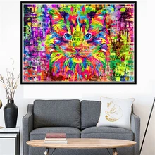 

DIY 5D Diamond Painting Animal Series Kit Lovely Full Drill Square Embroidery Mosaic Art Picture Of Rhinestones Home Decor Gifts