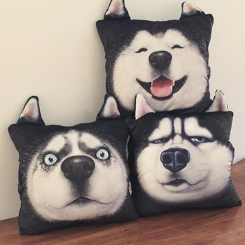 

candice guo! Q plush toy cartoon unicorn penguin hamster dinosaur shiba husky soft cushion warm blanket birthday Christmas gift