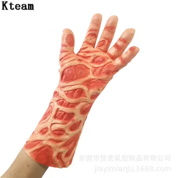 

Scary Movie Freddy krueger Mask paw Latex Adult Party Costume Friday 13th Killers Jason Horror Slasher larp gloves