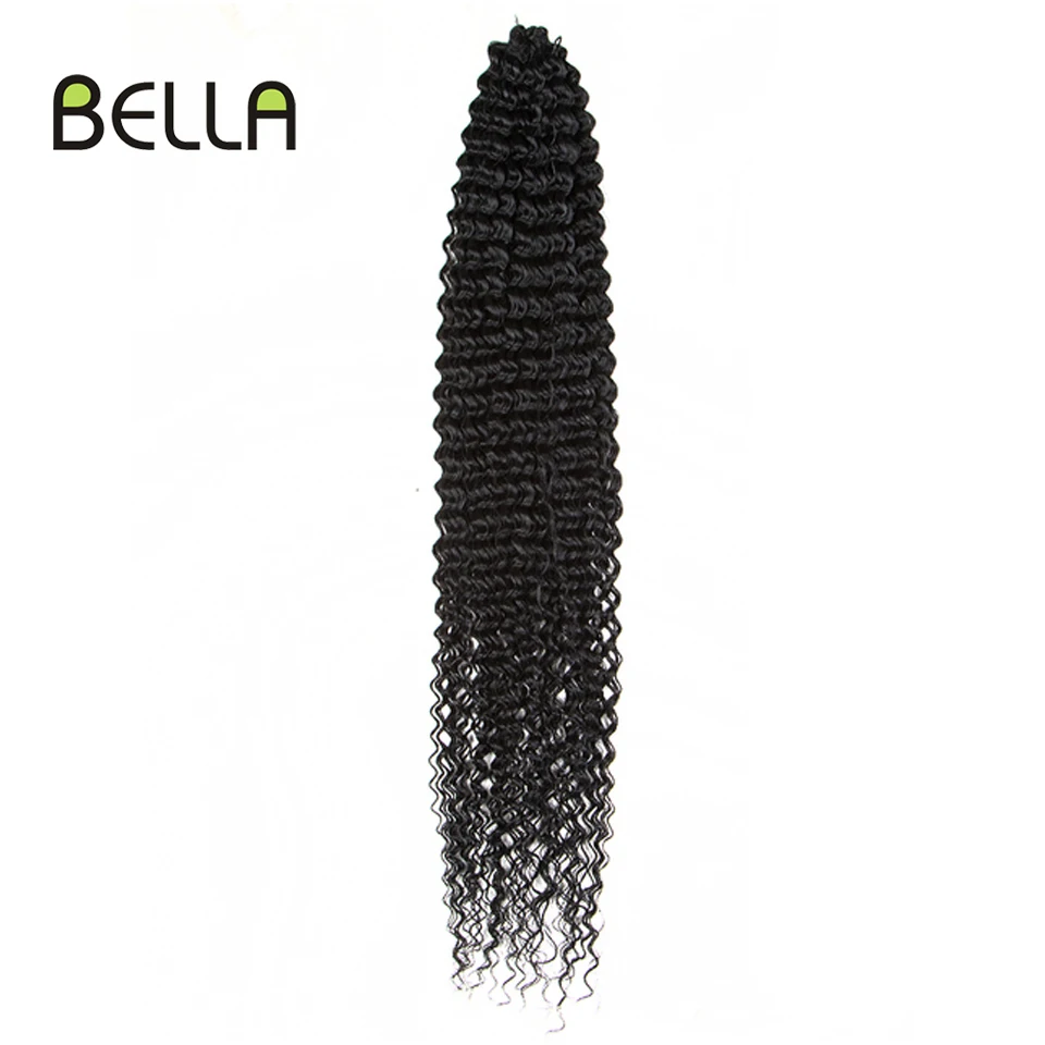 Bella Synthetic Water Wave Hair Extensions Ombre Blonde 613 Brown 30 Inch Braids Twist Curly for Woman