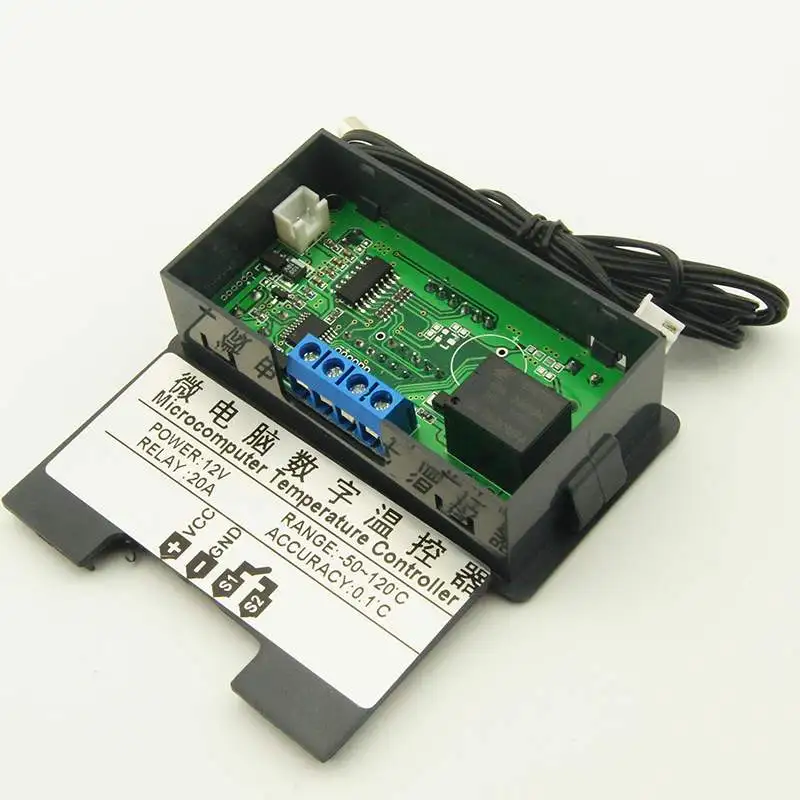 LEORY DC 12V / AC110V-220V 20A LED Digital Temperature Controller Thermostat Thermometer Temperature Control Switch Sensor Meter
