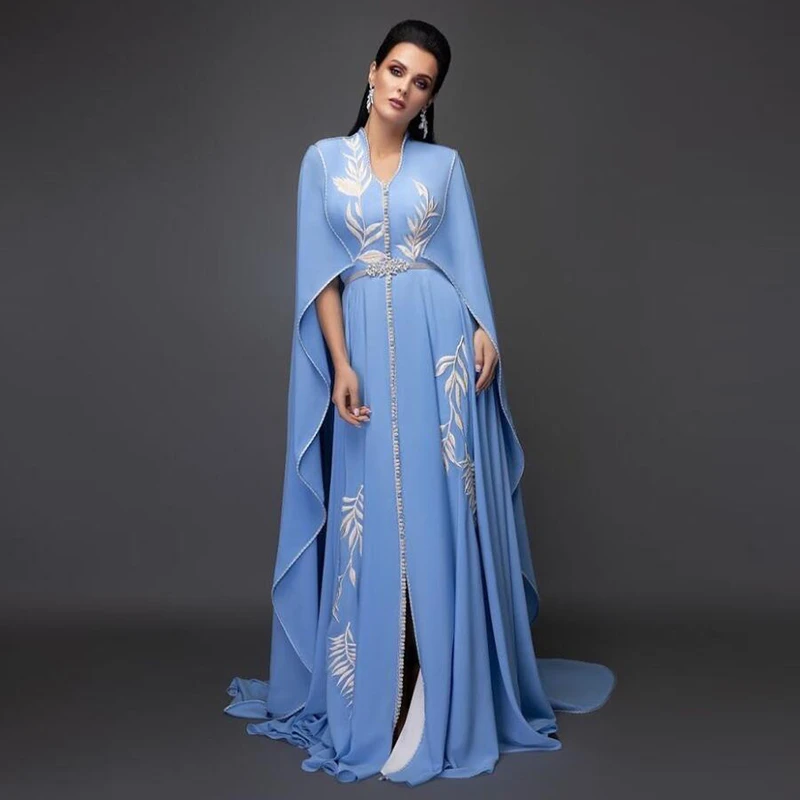 Chiffon Caftan Prom Gown Party Dress ...