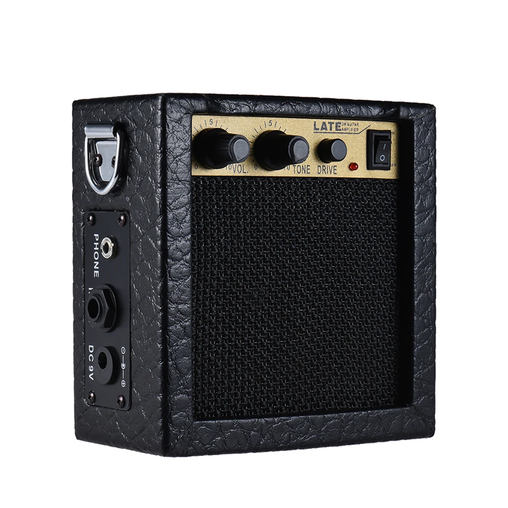 

Battery Powered Mini Guitar Ukelele Amplifier Speaker High-Sensitivity 3 Watt 9-Volt with Volume Tone Control Overdrive Function