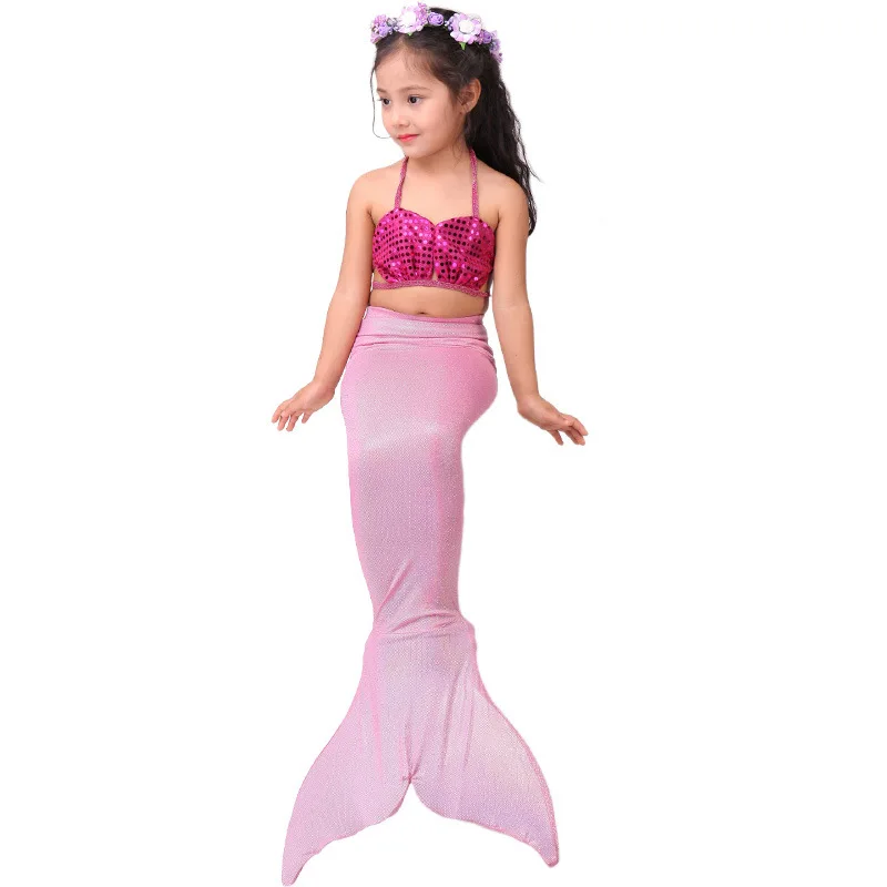 

Summer Princess Dress Mermaid Beach Skirt Mermaid CHILDREN'S Bikini Swimsuit People Fishtail Compatible Swim Fins