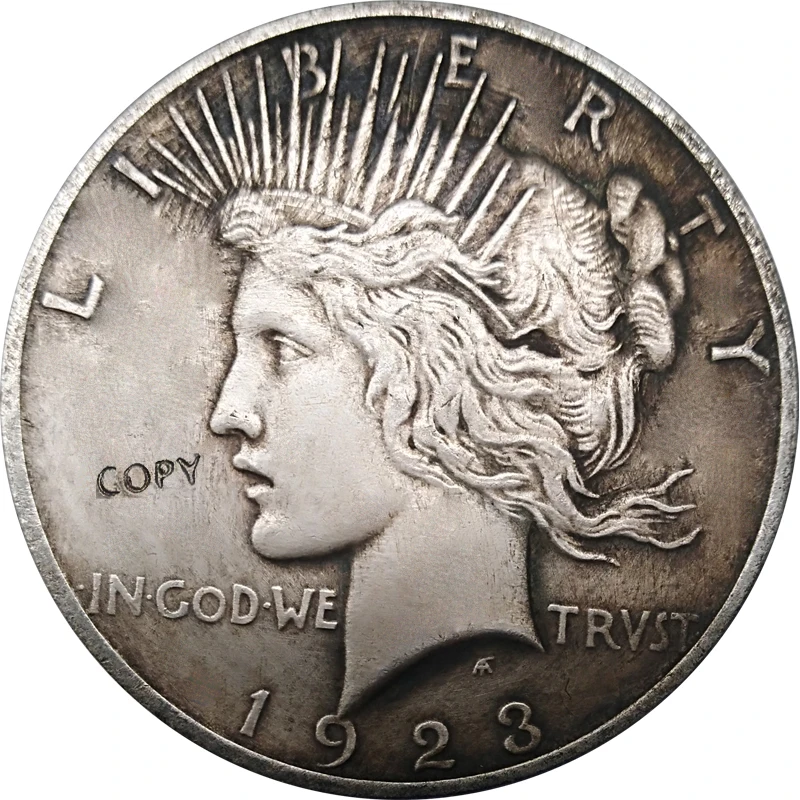1923 монеты США доллар мира копия монеты