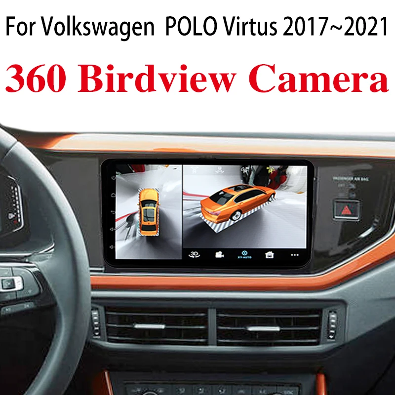 

Автомобильный мультимедийный плеер для Volkswagen VW POLO, автомагнитола Virtual S MK6 AW 2017 ~ 2021 с GPS-навигацией, радио, Навигатором, плеером CarPlay 360, BirdView