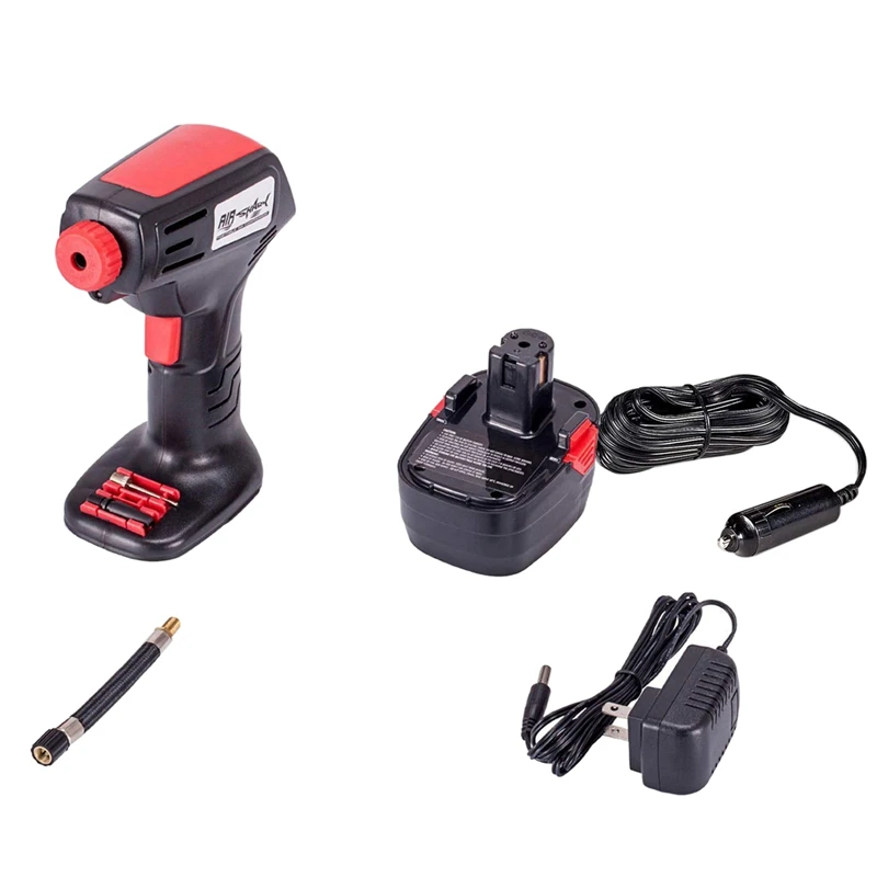 

Portable Air Compressors Battery Tire Inflator Cordless Car Pump For Bicycle Ball Car, Digital Lcd Pressure Gauge, Auto Shut Off