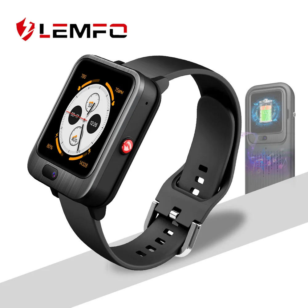 LEMFO LEM11 Smart Watch Android 7.1 3GB 32GB Video Call With 1200mah
Power Bank Wireless Bluetooth Speaker Play Music Smartwatch