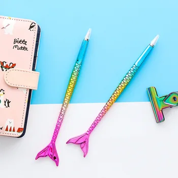 

Mermaid Ballpoint Pen Rainbow Roller Ball Pens For Writing Utensils Novelty Stationery Creative Girls Gift School Supplies