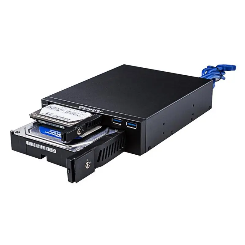MR-6203 2.5/3.5 Inch Internal HDD SSD Case Box Dual USB Optical Drive Mobile Rack Station Hard Disk Enclosure For Desktop PC Com Internal Hard Drive Hard Drive Mechanical Hard Drive
