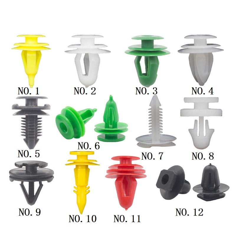 50Pcs Auto Interior Door Card Retainer Clips Car Body Trim Panel Fastener Rivet Vehicle Panel Clips Universal