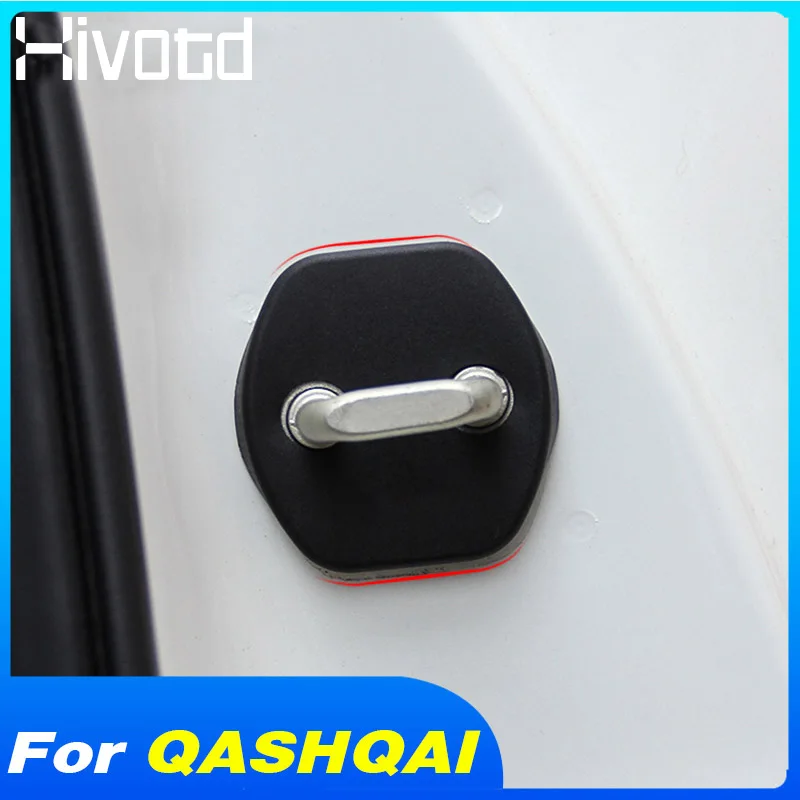 4pcs Plastic Door Check Arm Protector Cover Trim For Nissan Leaf 2017 2018 2019