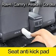 Akcesoria do wnętrza samochodu dekoracji siedzenia podkładka chroniąca przed kopaniem dla Toyota RAV4 XA50 Camry xv70 Corolla e210 Avalon XX50 2018 2020 2021