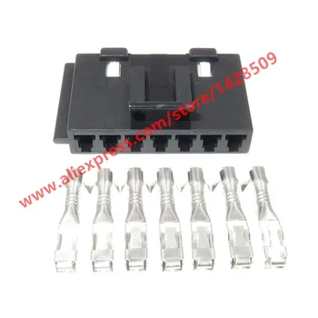 

10 Sets 7 Pin Automotive Air Conditioning Wire Connector Car Blower Fan Female Socket