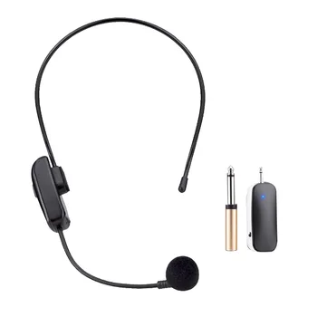 

UHF Portable Wireless Headset Microphone Professional Universal Flexible Home Office Plug And Play For Speaker Hands Free