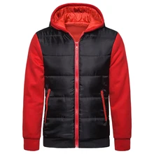 Мужские толстые теплые короткие пальто с капюшоном Спортивные куртки зимние повседневные толстовки Верхняя одежда