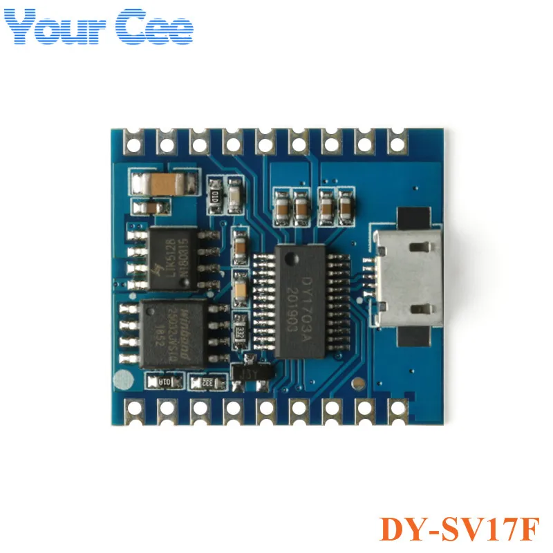 Модуль воспроизведения голоса MP3 музыкальный плеер UART I/O триггер усилитель