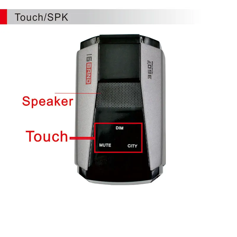 Koop M6 Auto Anti Snelheid Waarschuwing Radar Detector Speed Voice Alert Alarmerende Systeem Led Display Engels Of Russisch