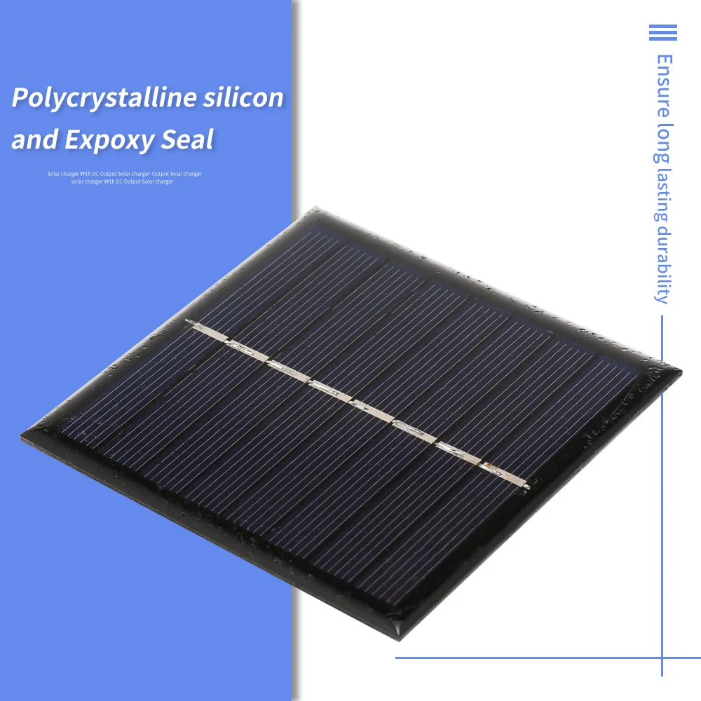 

Smart Solar Battery Carger 1W/4V Solar Charger for 1.2V AA Rechargeable Battery Polycrystalline Epoxy Solar Panel Portable