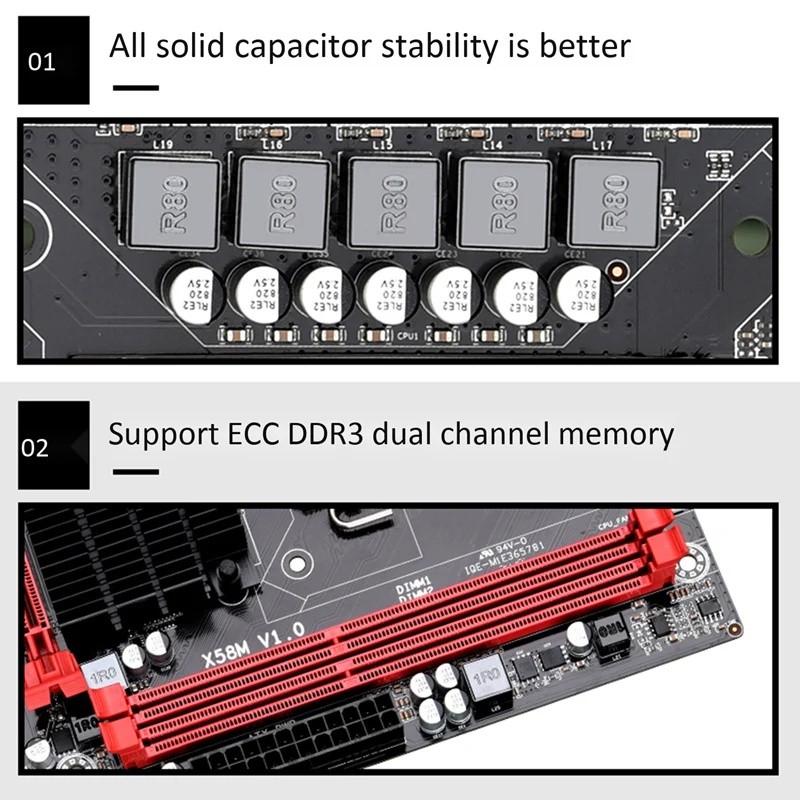PPYY-X58 LGa 1366 M-ATX материнская плата двухканальный DDR3 32G Оперативная память PCI-E 16X USB 2,0 SATa 2,0 материнская плата Поддержка для LGa 1366 ВСЕ Сери