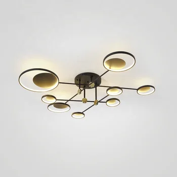 

Modern Style Led Black Branched Led Chandelier Aluminium Surface Mounted Led Ceilling Lighting