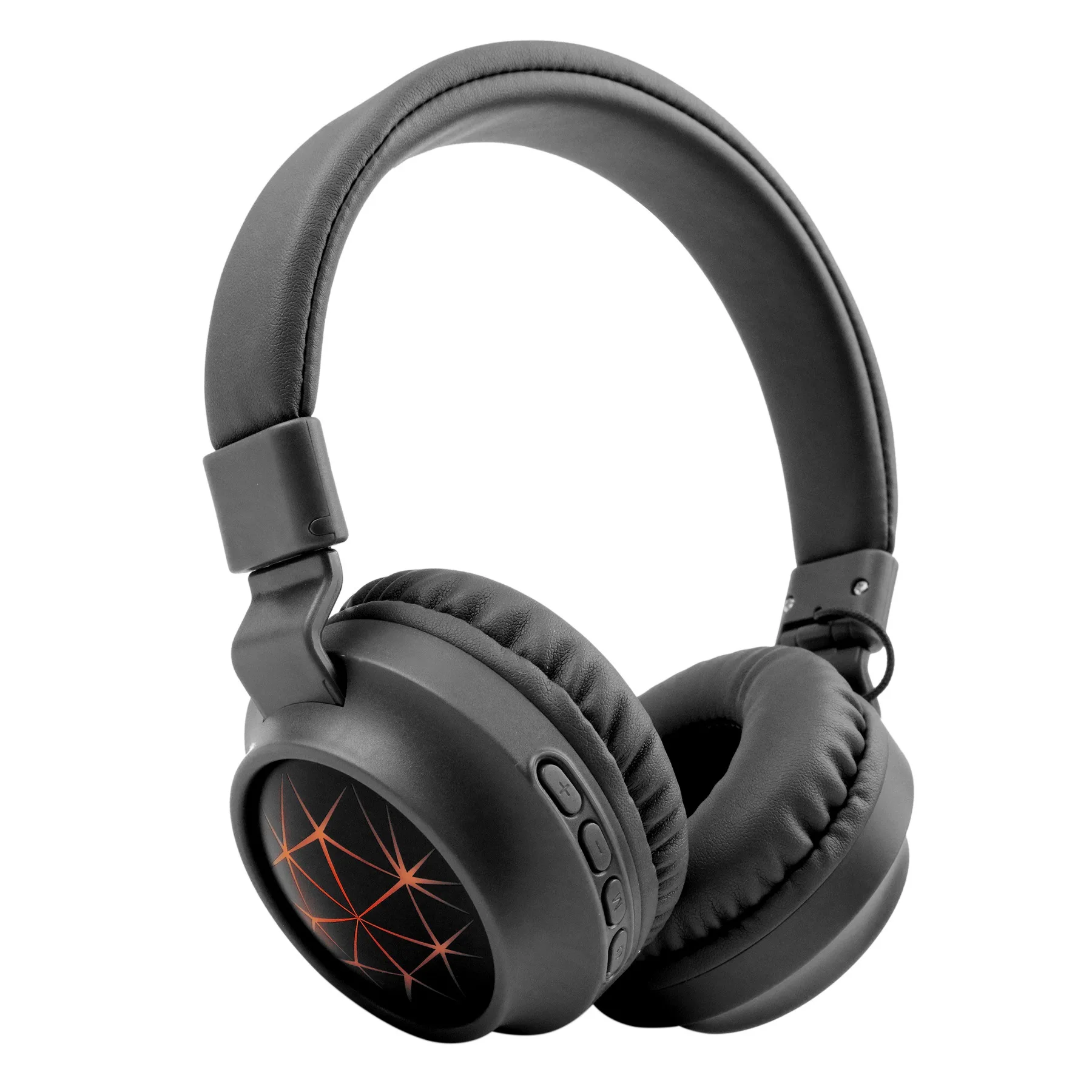 UKKUER, портативные беспроводные наушники, Bluetooth, стерео, складная гарнитура, аудио, Mp3, регулируемые наушники с микрофоном для музыки - Цвет: Красный