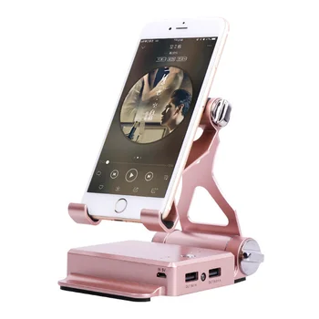 

Charging Mobile Phone Stand Holder Powerbank Portable Adjustable Bluetooth Speaker DU55