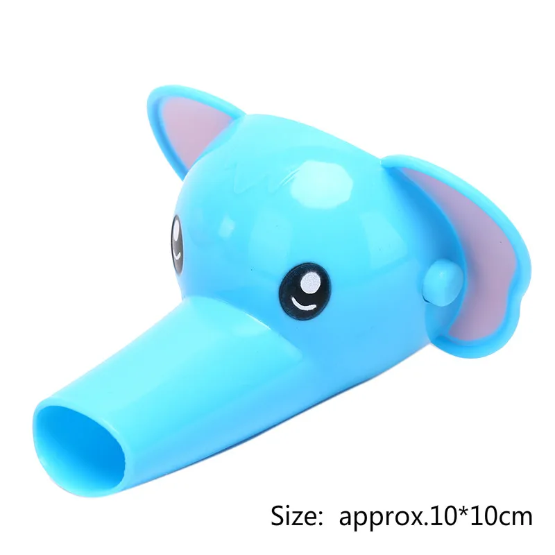 Blue Elephant Детская ручка для раковины, удлиняющий кран для малыша, удлиняющий кран для раковины с милыми животными, дизайнерские Детские ванны для мытья рук, ванной комнаты - Цвет: Blue Elephant