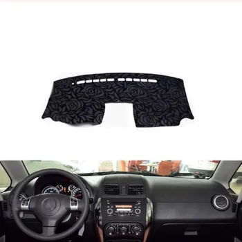 

Rose Pattern Non-slip Dashmat Dash Mat Dashboard Cover Pad Cover Carpet Car Sticker for S-UZUKI SX4 2006 2007-2016 Car Styling
