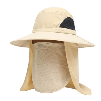 

Breathable Fishing Caps Sunshade UV Hat Outdoor Sport Camping Hiking Protection Face Neck Cover Fishing Sun Protect Visor Cap