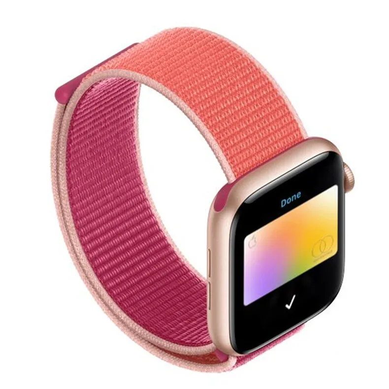 Спортивная петля ремешок apple watch band 42 мм 38 мм apple watch 4 3 band iwatch band 44 мм 40 мм correa pulseira 42 44 нейлоновый ремешок для часов