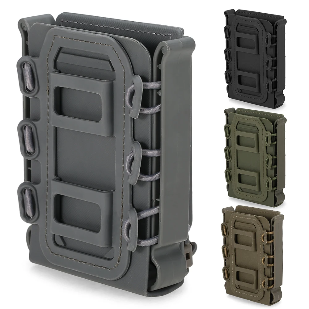 

5.56mm 7.62mm Fast Mag Pouch Tactical Magazine Pouch Holster Molle Belt Fast Attach Carrier Holster for 5.56 7.62 M4 AK AR