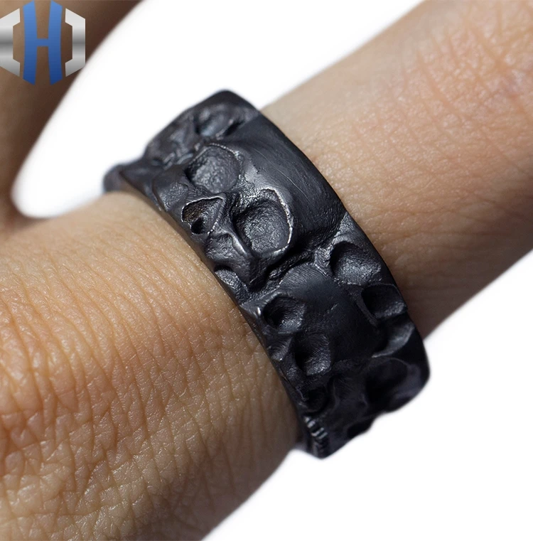 Дизайн, серебряное кольцо ручной работы 925 пробы, индивидуальное простое кольцо с черепом
