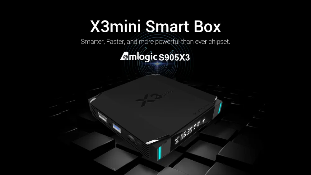 X3 Mini Amlogic S905X3 приставка 4 ГБ 32 ГБ Android 9,0 Смарт ТВ приставка 2,4G 5,8G Wifi Bluetooth 8K Youtube Netflix медиаплеер