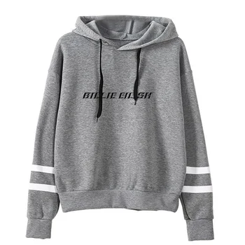 

The Newest billie eilish Hoodie non bag bar long sleeve Hoodies women men Sweatshirts Autumn Hoodie boys girls gray pullovers