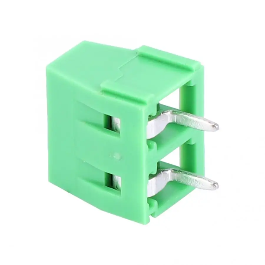50 шт. KF127V 2Pin винт Клеммная колодка Разъем 5,0 мм шаг Зеленый 300V10A connettori