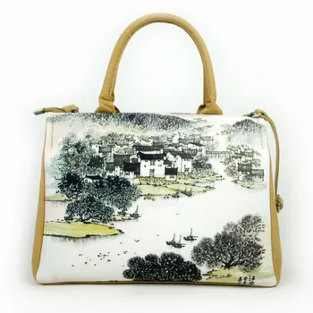 

2020 new fashion female bag printed ethnic style handbag Designer luxury woman bag