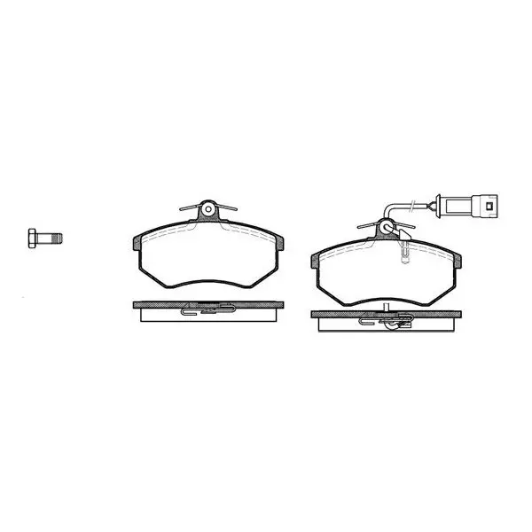 Колодки дисковые п.\ Audi 80 1.6i-1.9TD 86-91, VW Passat 1.6-1.9
