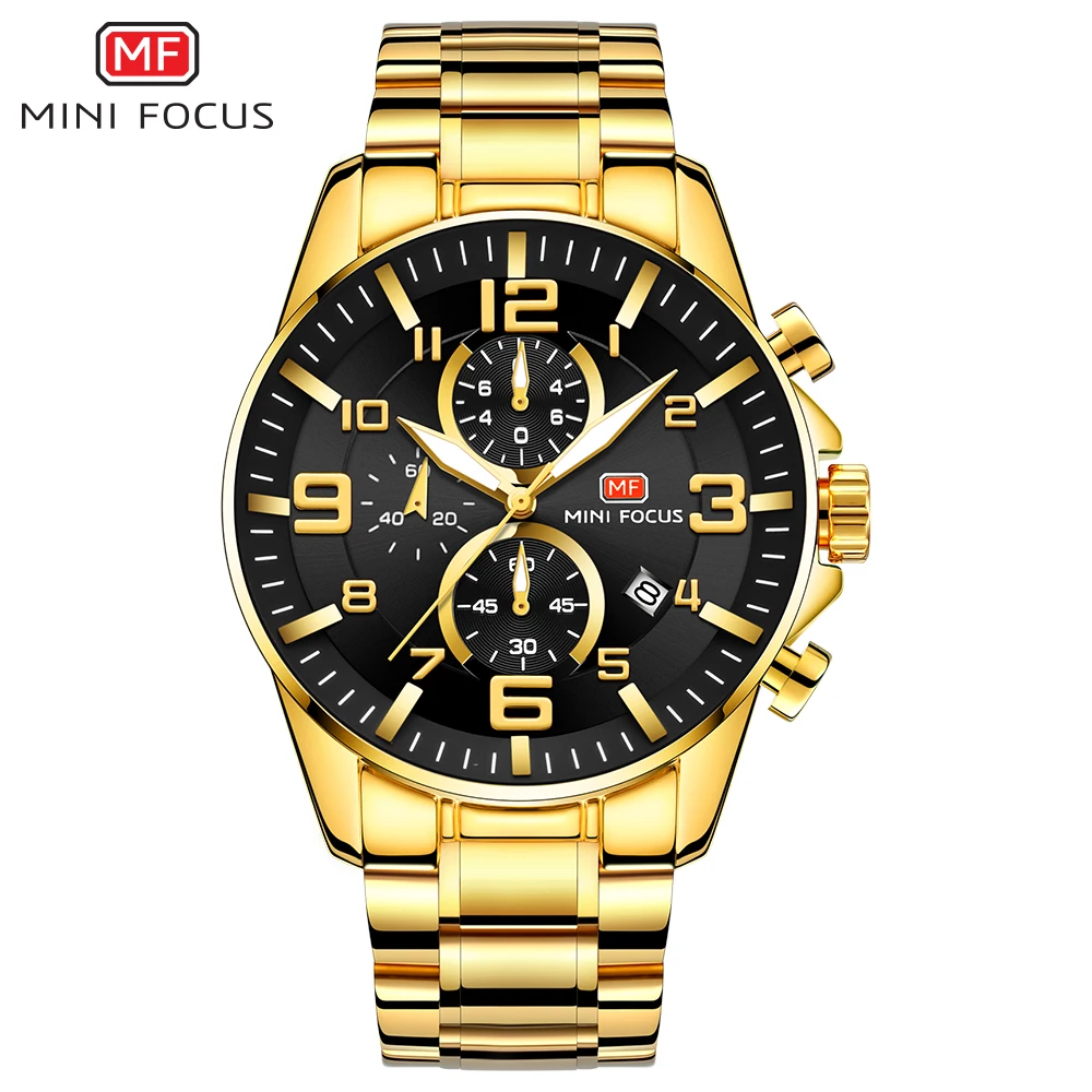 MINIFOCUS наручные часы Мужские лучший бренд роскошные известные мужские часы кварцевые часы наручные часы кварцевые часы Relogio Masculino MF0278G. 01