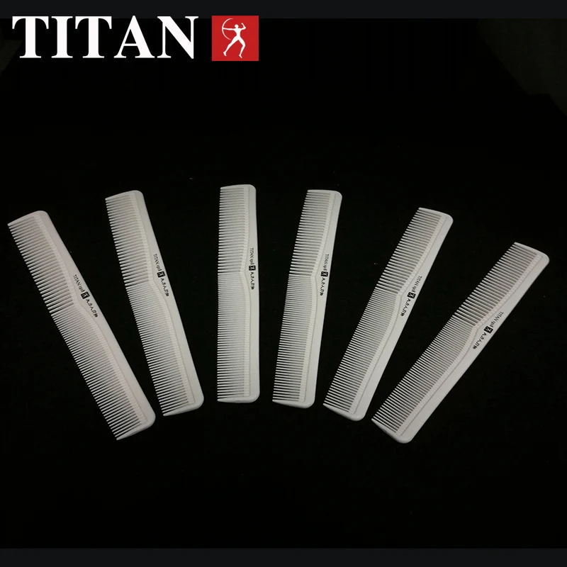 titan comb Professional Hair Comb Medium Cutting Comb Salon  Barber Styling Brush Tool white hair comb 3