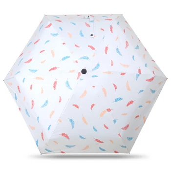 

Pocket Mini Umbrella Windproof And Durable 5 Folding Umbrella Flat Handle Portable Umbrella Umbrella Uv Umbrella Umbrella