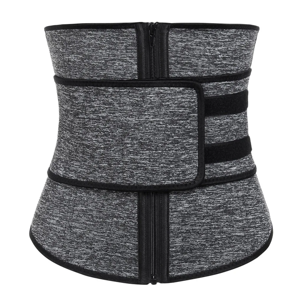 Gray 3XL Пояс для тренировок на талии для женщин, дышащий пояс для пота, пояс для триммера, пояс для коррекции фигуры, пояс для тренировки жира, для тренажерного зала, дома, тренировки - Цвет: Gray 3XL